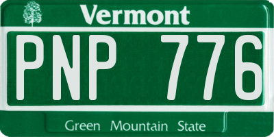 VT license plate PNP776