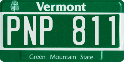 VT license plate PNP811