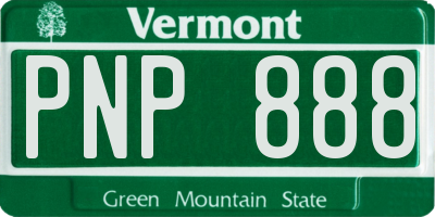 VT license plate PNP888