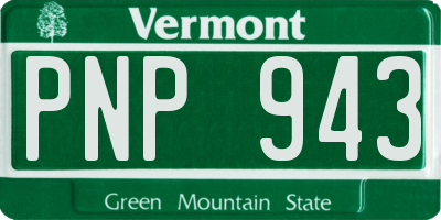 VT license plate PNP943