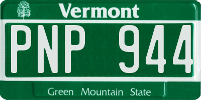 VT license plate PNP944