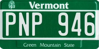 VT license plate PNP946