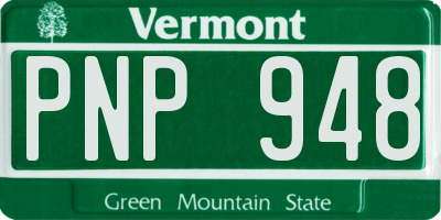VT license plate PNP948