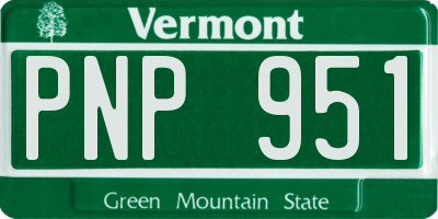 VT license plate PNP951