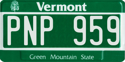 VT license plate PNP959