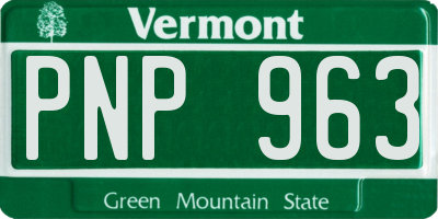 VT license plate PNP963