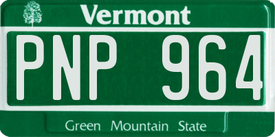 VT license plate PNP964