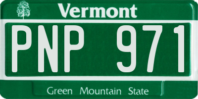 VT license plate PNP971