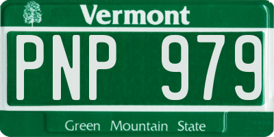 VT license plate PNP979