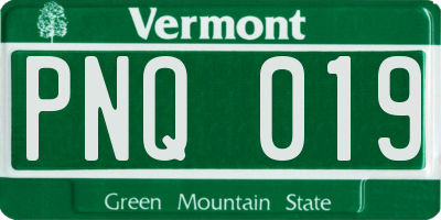 VT license plate PNQ019