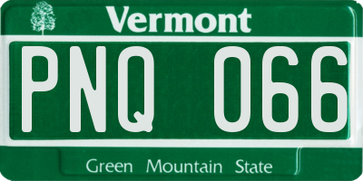 VT license plate PNQ066