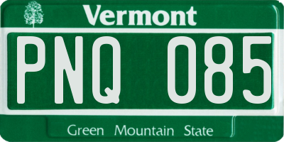 VT license plate PNQ085