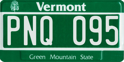 VT license plate PNQ095