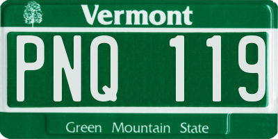 VT license plate PNQ119