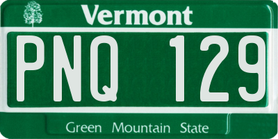 VT license plate PNQ129