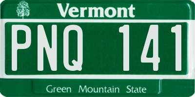 VT license plate PNQ141