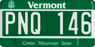 VT license plate PNQ146