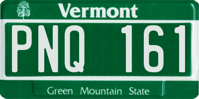 VT license plate PNQ161