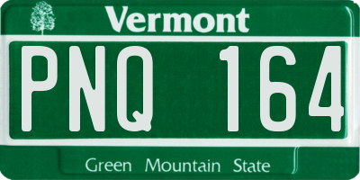 VT license plate PNQ164