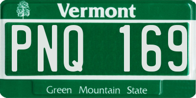 VT license plate PNQ169
