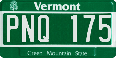 VT license plate PNQ175
