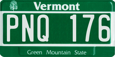 VT license plate PNQ176