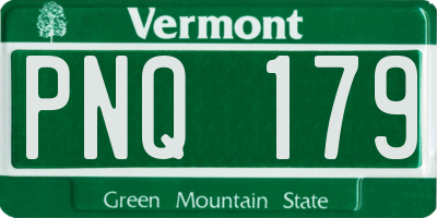 VT license plate PNQ179