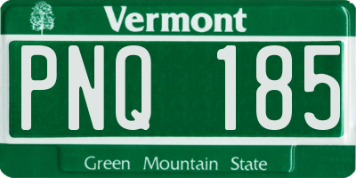 VT license plate PNQ185