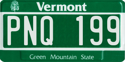 VT license plate PNQ199