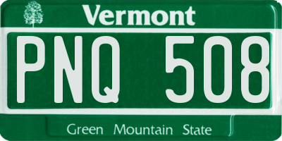 VT license plate PNQ508
