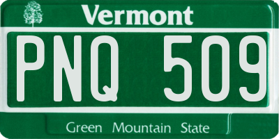VT license plate PNQ509