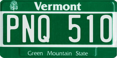 VT license plate PNQ510