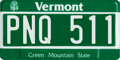 VT license plate PNQ511