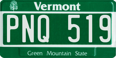 VT license plate PNQ519
