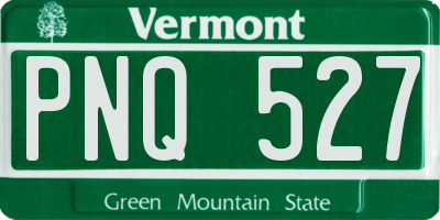 VT license plate PNQ527
