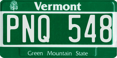 VT license plate PNQ548