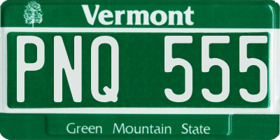VT license plate PNQ555