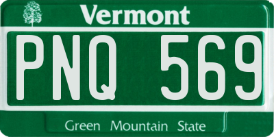 VT license plate PNQ569