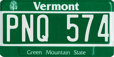 VT license plate PNQ574