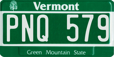 VT license plate PNQ579