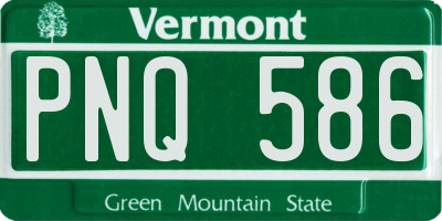 VT license plate PNQ586