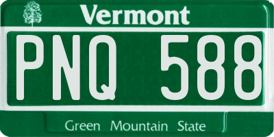 VT license plate PNQ588