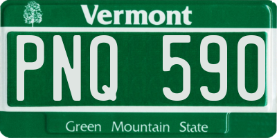 VT license plate PNQ590