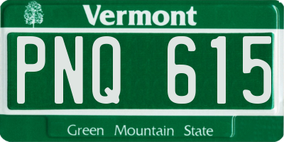 VT license plate PNQ615