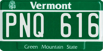 VT license plate PNQ616