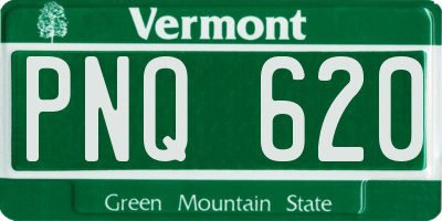 VT license plate PNQ620