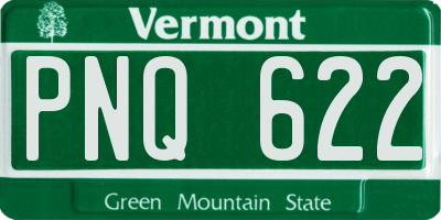 VT license plate PNQ622