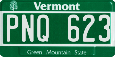 VT license plate PNQ623