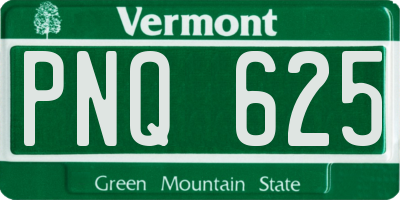 VT license plate PNQ625