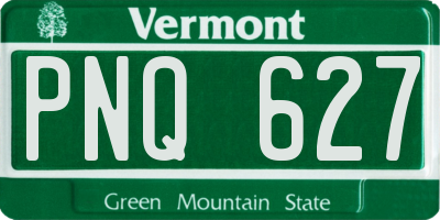 VT license plate PNQ627